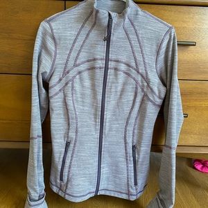 Purple and white Lululemon jacket